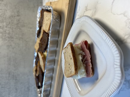 One Pan Mini Reuben Sandwiches