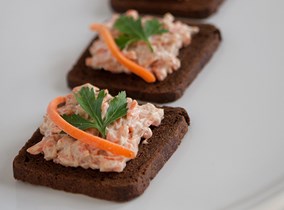 Curried Carrot Salad on Rye