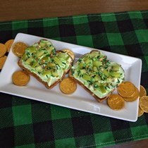 Leprechaun Toasts made with Green River Soda
