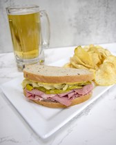 The Maxwell Street Corned Beef sandwich