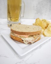 Vegetarian Potato Reuben Sandwich